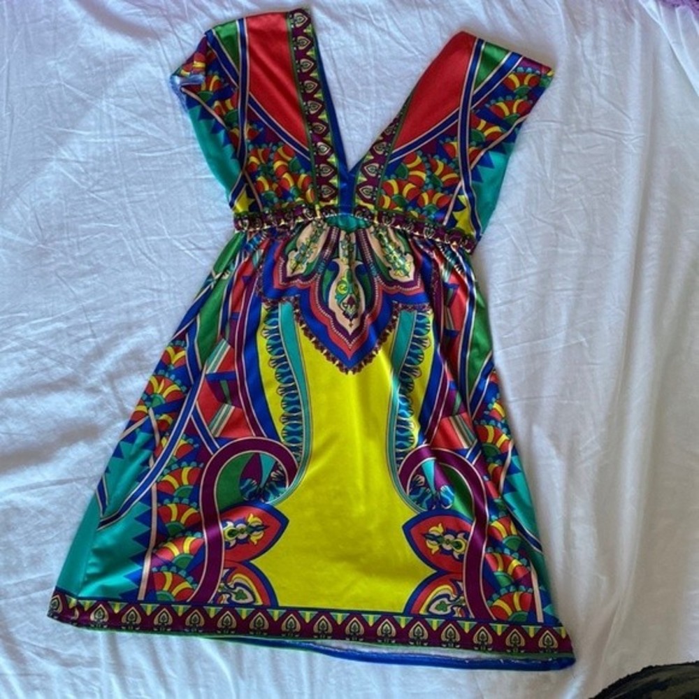 Yahada woman’s multi colored mini dress size small